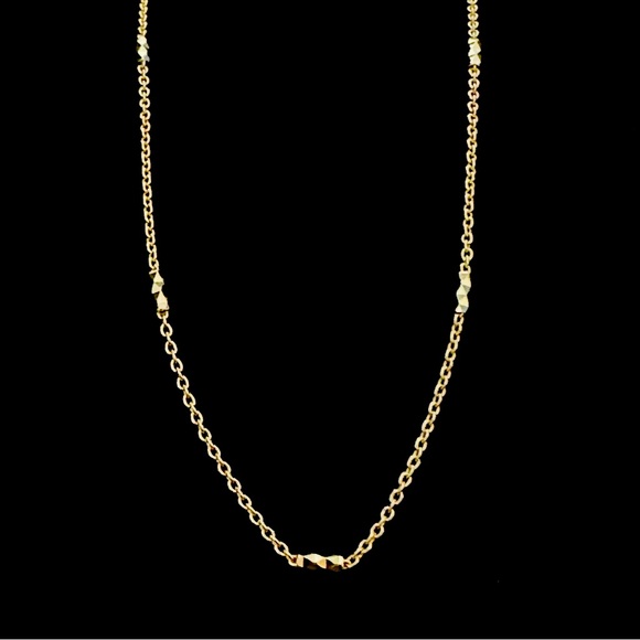 20”2.80 gr.14K Gold Solid Forzentina Cylinder Chain Necklace - Picture 5 of 17